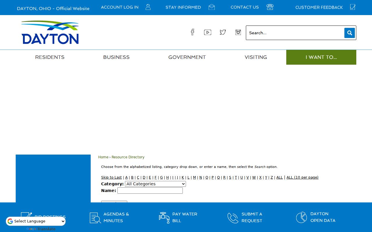 Dayton neighbors neighborhood and community directory listing