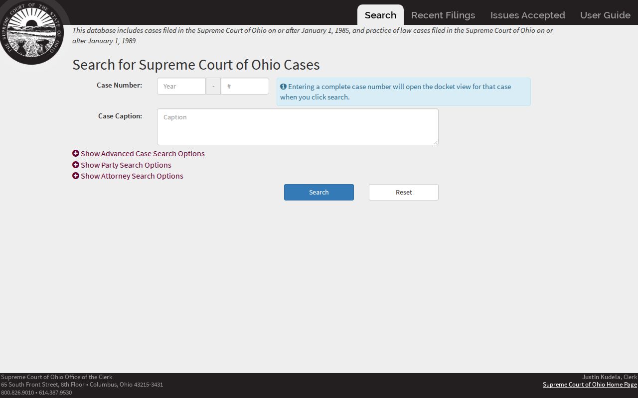 Dayton ZIP code directory reminder that Ohio court dockets follow jurisdiction rather than ZIP code
